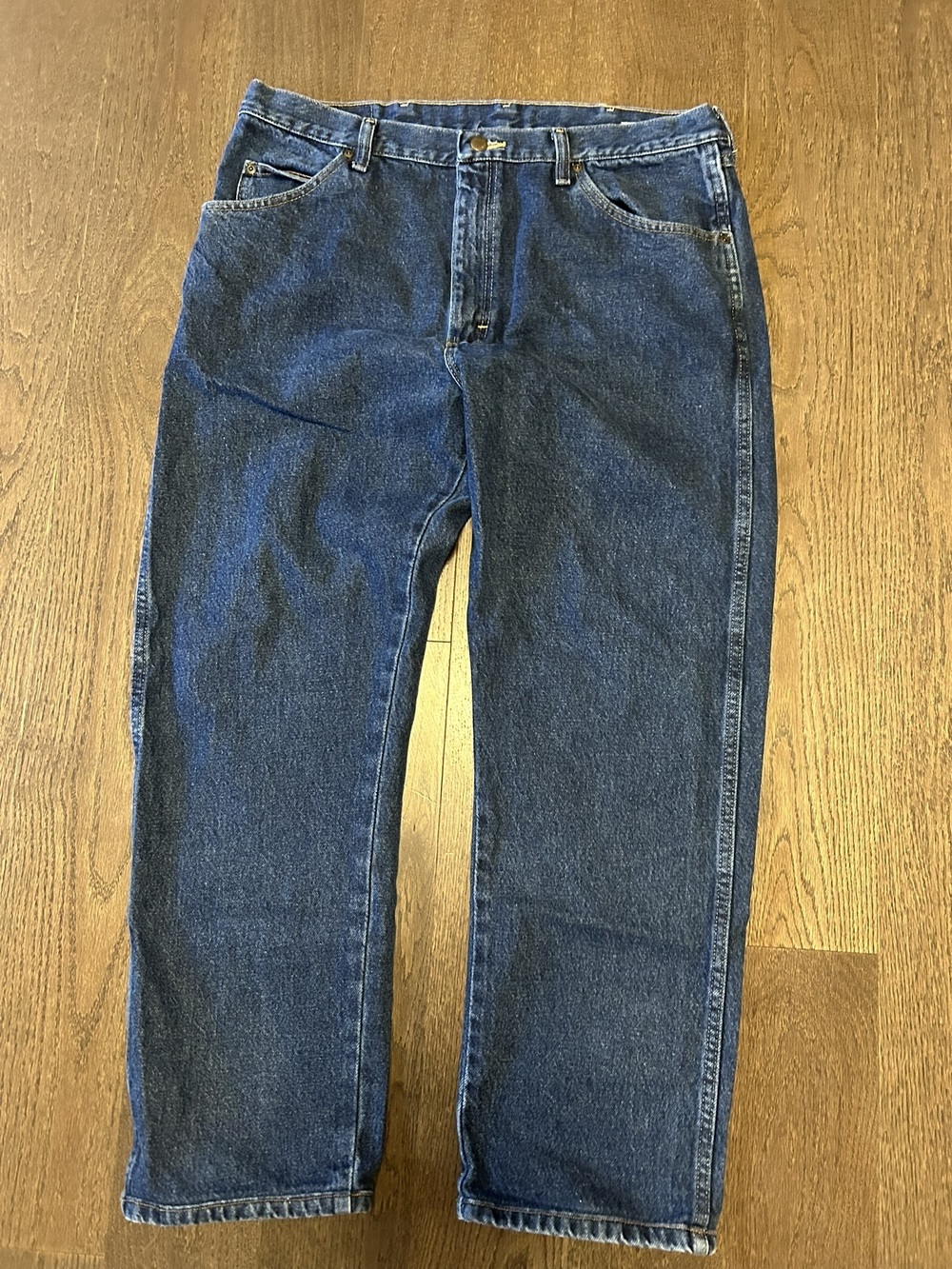 Wrangler Men's Regular Fit Straight Leg Jeans Blue 38x30